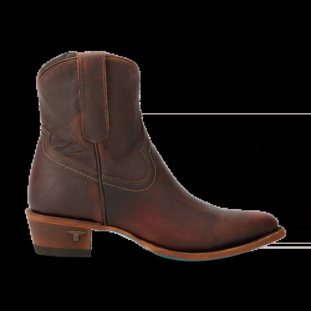 NEW LANE women's plain jane bootie in cognac